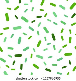 Light Green vector seamless template with repeated sticks. Blurred decorative design in simple style with lines. Template for your beautiful backgrounds.