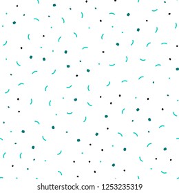 Light Green vector seamless template with circles, triangles. Colorful illustration with circles and lines in futuristic style. Pattern for design of window blinds, curtains.