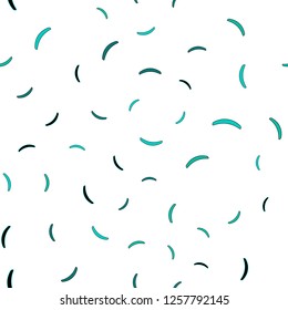 Light Green vector seamless template with wry lines. Colorful illustration in abstract style with gradient. Pattern for your business design.