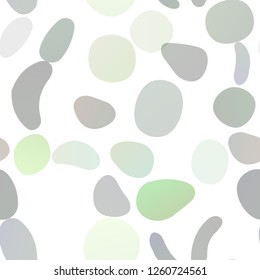 Light Green vector seamless template with spots. Blurred bubbles on abstract backdrop with colorful gradient. Template for business cards, websites.