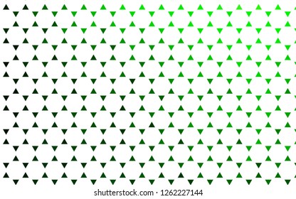 Light Green vector seamless template with crystals, triangles. Abstract gradient illustration with triangles. Pattern for trendy fabric, wallpapers.