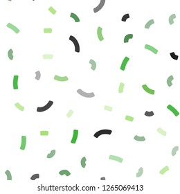 Light Green vector seamless template with bubble shapes. Shining illustration, which consist of blurred lines, circles. Pattern for your business design.