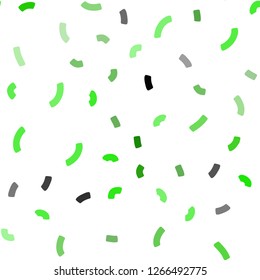 Light Green vector seamless template with bent ribbons. An elegant bright illustration with gradient. A completely new template for your business design.