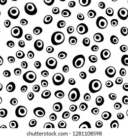 Light Green vector seamless template with spots. Glitter abstract illustration with blurred drops of rain. Trendy design for wallpaper, fabric makers.