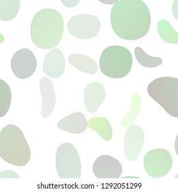 Light Green vector seamless template with spots. Modern abstract illustration with colorful water drops. Template for business cards, websites.