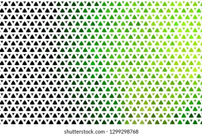 Light Green vector seamless template with crystals, triangles. Decorative design in abstract style with triangles. Trendy design for wallpaper, fabric makers.