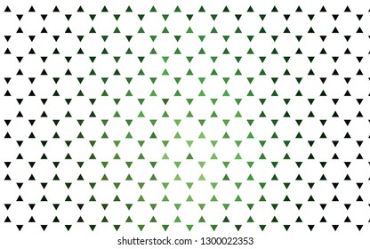 Light Green vector seamless template with crystals, triangles. Triangles on abstract background with colorful gradient. Pattern for design of window blinds, curtains.