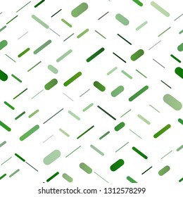 Light Green vector seamless template with repeated sticks. Blurred decorative design in simple style with lines. Best design for your ad, poster, banner.