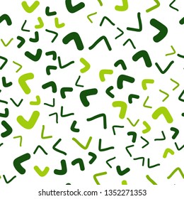 Light Green vector seamless  template with bubble shapes. An elegant bright illustration with gradient. A new texture for your  ad, booklets, leaflets.