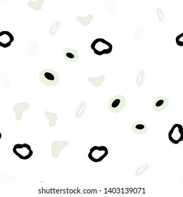 Light Green vector seamless template with circles. Abstract illustration with colored bubbles in nature style. Template for business cards, websites.