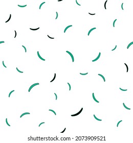 Light Green vector seamless template with curved lines. Glitter abstract illustration with wry lines. Abstract design for your web site.