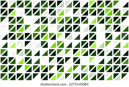 Light Green vector seamless template with crystals, triangles. Decorative design in abstract style with triangles. Pattern for trendy fabric, wallpapers.