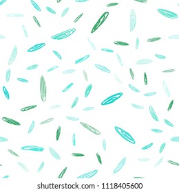 Light Green vector seamless texture with disks. Glitter abstract illustration with blurred drops of rain. New design for ad, poster, banner of your website.