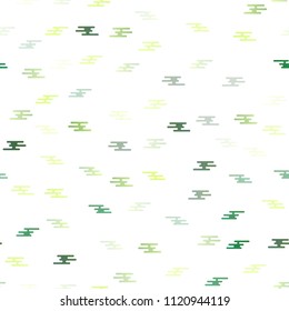 Light Green vector seamless texture with colored lines. Decorative shining illustration with lines on abstract template. The template can be used as a background.