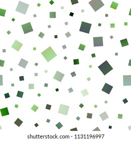 Light Green vector seamless texture in rectangular style. Modern abstract illustration with colorful rectangles. Pattern for busines ad, booklets, leaflets
