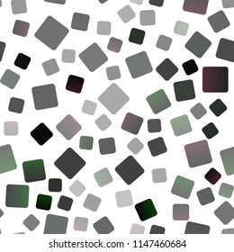 Light Green vector seamless texture in rectangular style. Rectangles on abstract background with colorful gradient. Pattern for commercials.