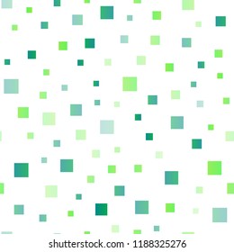 Light Green vector seamless texture in rectangular style. Rectangles on abstract background with colorful gradient. Best design for your ad, poster, banner.