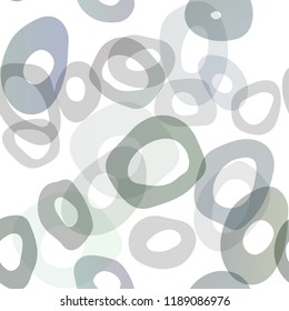 Light Green vector seamless texture with disks. Blurred decorative design in abstract style with bubbles. Design for textile, fabric, wallpapers.