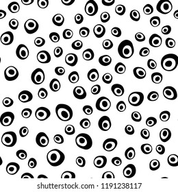 Light Green vector seamless texture with disks. Blurred decorative design in abstract style with bubbles. Pattern for design of fabric, wallpapers.