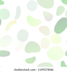 Light Green vector seamless texture with disks. Colorful illustration with blurred circles in nature style. Design for textile, fabric, wallpapers.