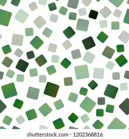 Light Green vector seamless texture in rectangular style. Decorative design in abstract style with rectangles. Pattern for busines ad, booklets, leaflets