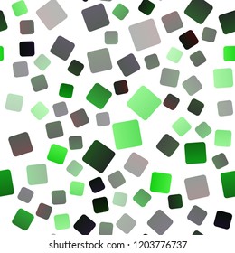 Light Green vector seamless texture in rectangular style. Rectangles on abstract background with colorful gradient. Pattern for busines ad, booklets, leaflets