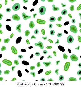 Light Green vector seamless texture with disks. Blurred decorative design in abstract style with bubbles. Trendy design for wallpaper, fabric makers.