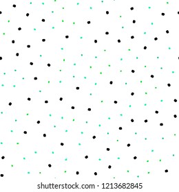 Light Green vector seamless texture with disks. Illustration with set of shining colorful abstract circles. Pattern for design of window blinds, curtains.