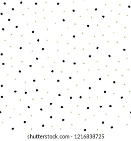 Light Green vector seamless texture with disks. Illustration with set of shining colorful abstract circles. Trendy design for wallpaper, fabric makers.