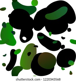 Light Green vector seamless texture with disks. Blurred bubbles on abstract backdrop with colorful gradient. Trendy design for wallpaper, fabric makers.