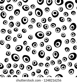 Light Green vector seamless texture with disks. Abstract illustration with colored bubbles in nature style. Pattern for design of fabric, wallpapers.