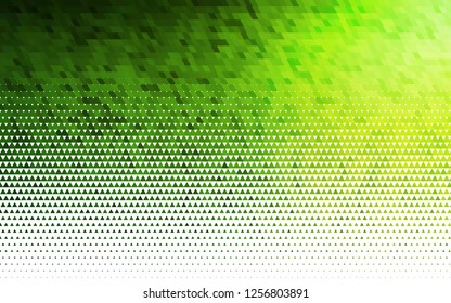 Light Green vector seamless texture in triangular style. Illustration with set of colorful triangles. Pattern for design of window blinds, curtains.