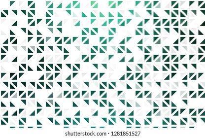 Light Green vector seamless texture in triangular style. Abstract gradient illustration with triangles. Trendy design for wallpaper, fabric makers.