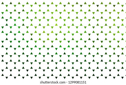Light Green vector seamless texture in triangular style. Triangles on abstract background with colorful gradient. Design for textile, fabric, wallpapers.