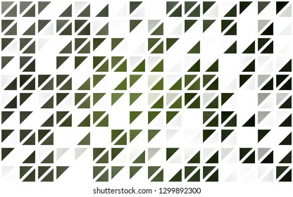Light Green vector seamless texture in triangular style. Abstract gradient illustration with triangles. Design for textile, fabric, wallpapers.