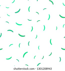 Light Green vector seamless texture with curved lines. Geometric illustration in abstract style with gradient.  Colorful wave pattern for your design.