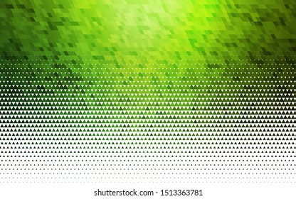Light Green vector seamless texture in triangular style. Decorative design in abstract style with triangles. Pattern for trendy fabric, wallpapers.