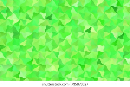 Light Green vector shining cranked pattern. A sample with blurred shapes. A completely new template for your business design.
