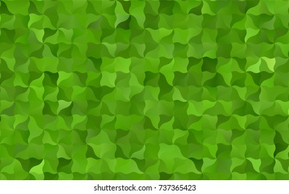 Light Green vector shining cranked template. Modern geometrical abstract illustration with gradient bandy lines. The polygonal design can be used for your web site.