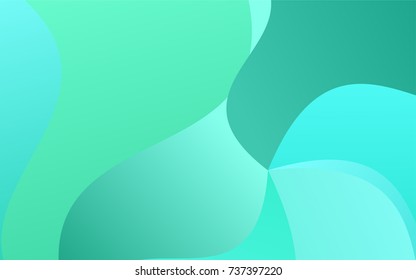 Light Green vector shining cranked template. Geometric illustration in Origami style with gradient.  The completely new template can be used for your brand book.