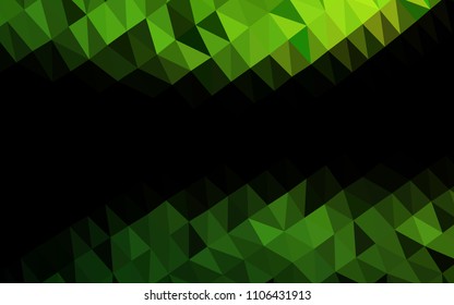 Light Green vector shining hexagonal template. A vague abstract illustration with gradient. A new texture for your design.