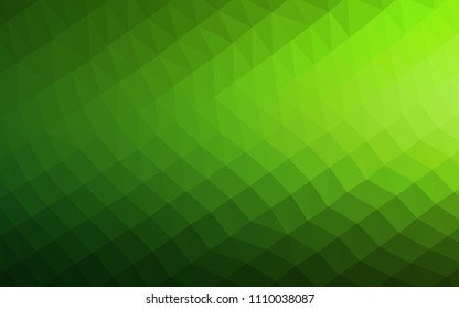 Light Green vector shining hexagonal pattern. An elegant bright illustration with gradient. The elegant pattern can be used as part of a brand book.