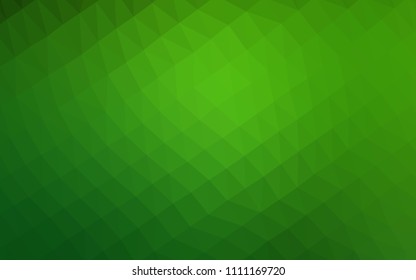 Light Green vector shining hexagonal template. A vague abstract illustration with gradient. The elegant pattern can be used as part of a brand book.