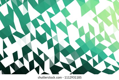 Light Green vector shining hexagonal background. Colorful abstract illustration with gradient. Brand new style for your business design.