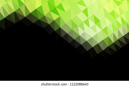 Light Green vector shining hexagonal template. Colorful abstract illustration with gradient. Brand new style for your business design.