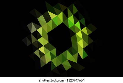 Light Green vector shining hexagonal template. An elegant bright illustration with gradient. The textured pattern can be used for background.