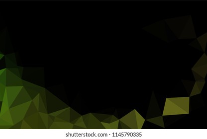 Light Green vector shining hexagonal template. Brand new colored illustration in blurry style with gradient. The best triangular design for your business.