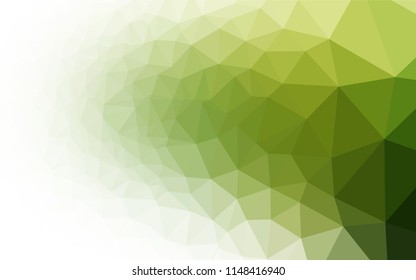 Light Green vector shining hexagonal pattern. Colorful abstract illustration with gradient. The completely new template can be used for your brand book.