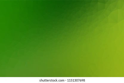 Light Green vector shining hexagonal pattern. Shining illustration, which consist of triangles. The textured pattern can be used for background.