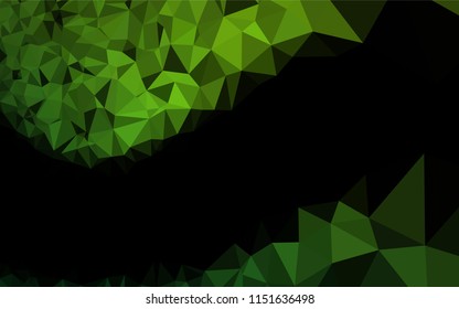 Light Green vector shining hexagonal pattern. Glitter abstract illustration with an elegant design. A completely new design for your business.